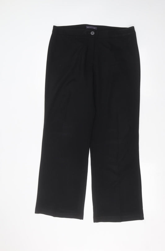 Womens UK Size 36 in Marks and Spencer Regular Fit Black Trousers