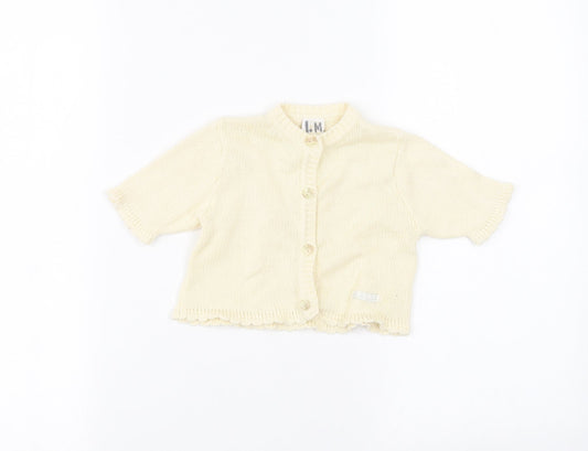 Bebe bushh Baby Beige Cardigan Jumper Size 0-3 Months