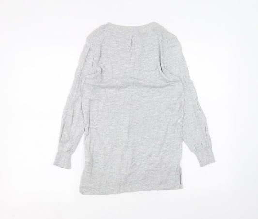 Womens UK Size 8 NEXT Grey Basic T-Shirt