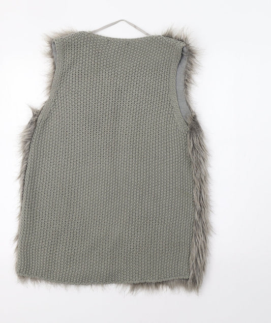 Primark Womens Grey Gilet Waistcoat Size S