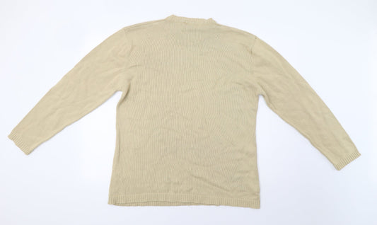 George Mens Beige Pullover Jumper Size M