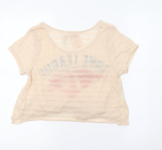 Primark Womens Beige Basic T-Shirt Size 12 - Love League