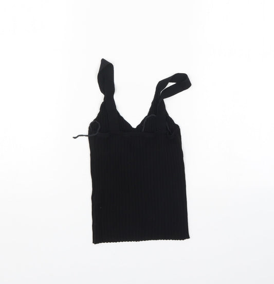 Oysho Womens Black Basic Tank Size XS