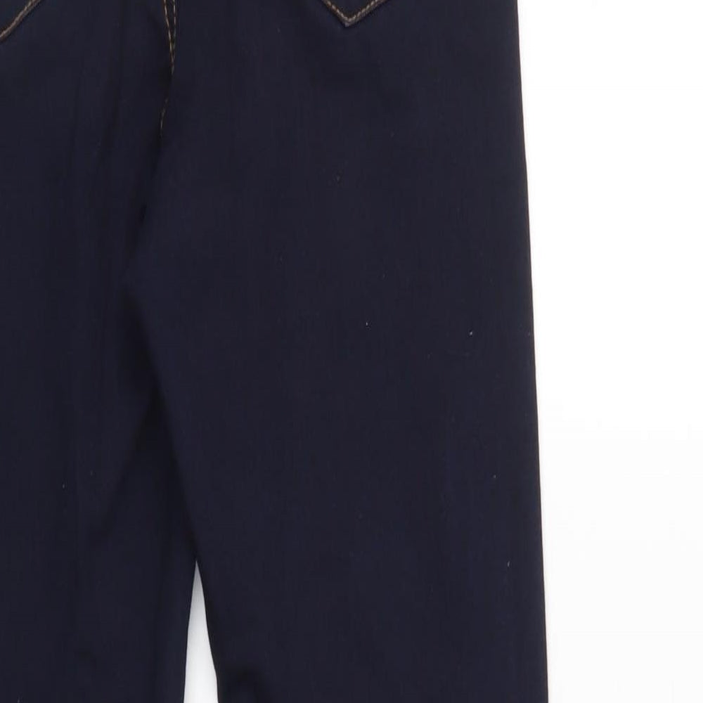 Denim & Co. Womens Blue Denim Tapered Jeans Size 10 L30 in