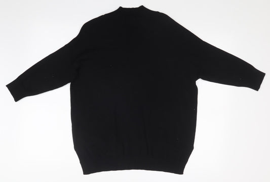 F&F Womens Black Pullover Jumper Size 14