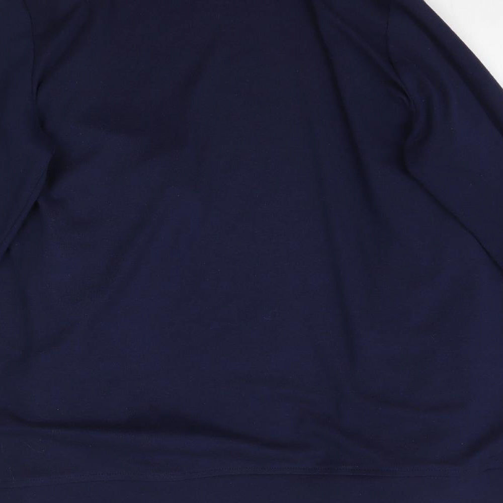 Womens UK Size 12 BM Blue Cardigan Jumper