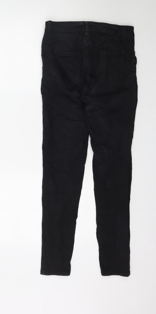 Womens UK Size 12 TALLY WEiJL Regular Fit Skinny Black Jeans