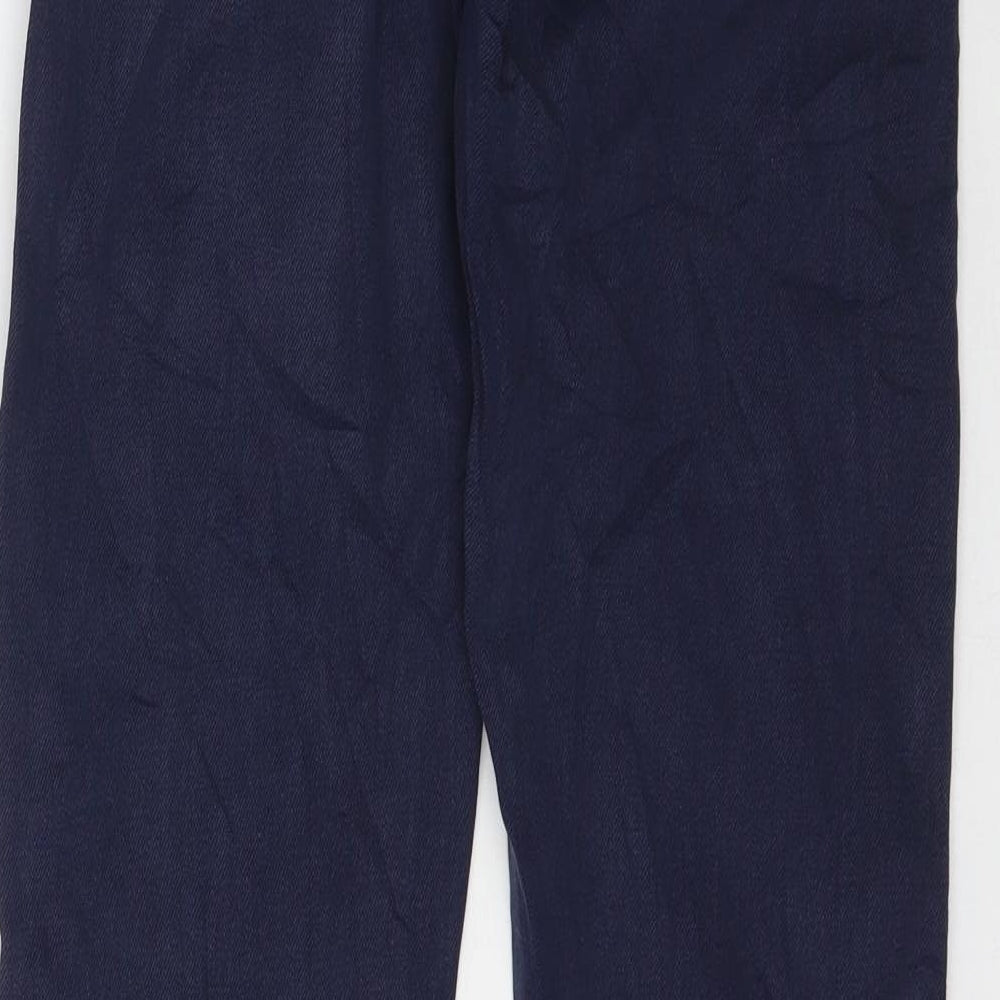 Brand and care label for Zara women’s blue denim skinny jeans, size UK 6, 33-inch leg