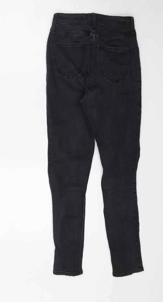 Hollister Womens Black Denim Skinny Jeans Size 25 in L26 in