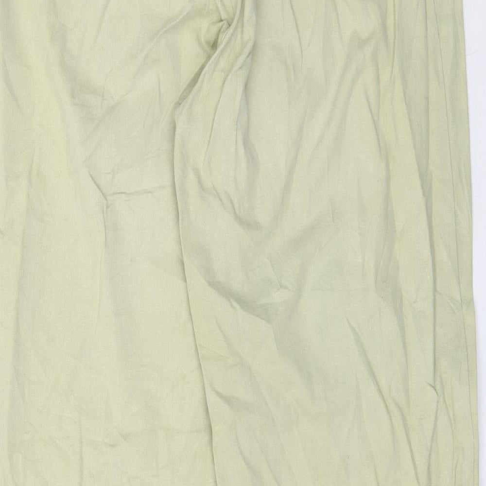 Bee Feel Womens Green Trousers Size L L28 in