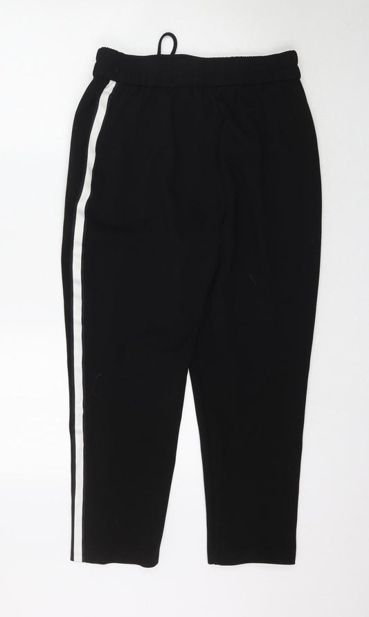 Womens UK Size 12 Papaya Regular Fit Black Trousers