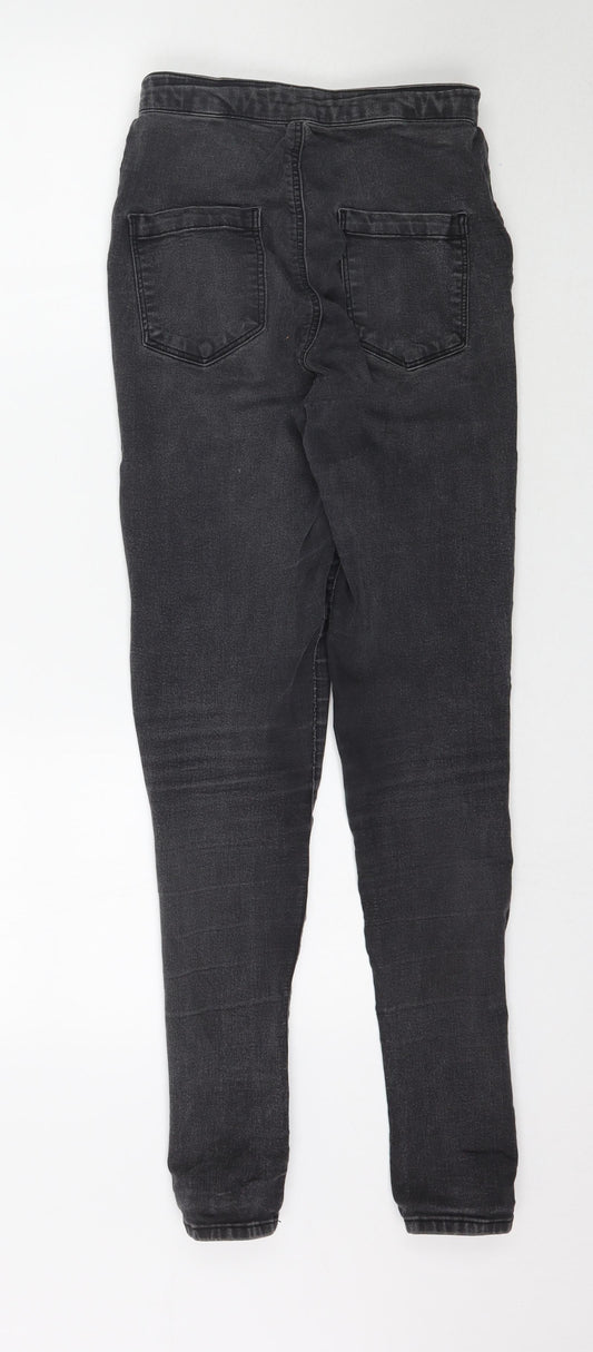 Topshop Womens Grey Denim Skinny Jeans Size 28 in L30 in