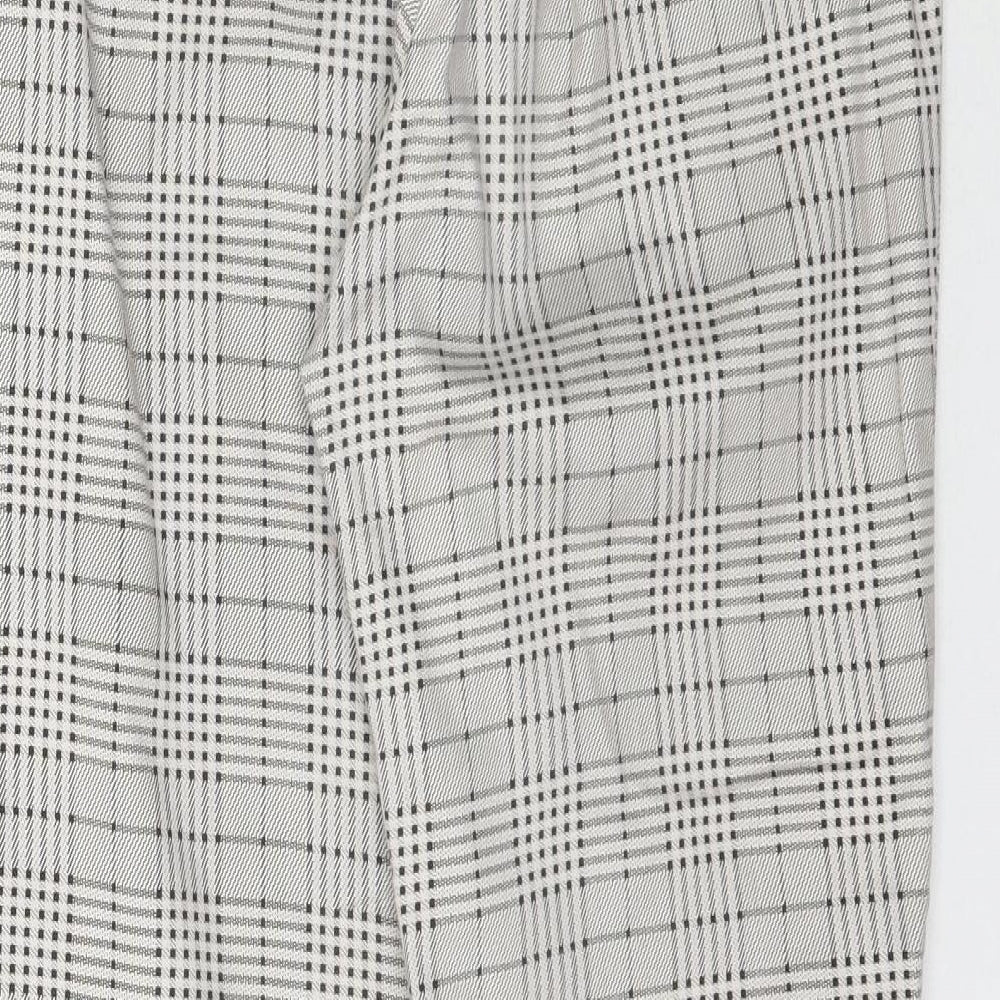 Womens UK Size 10 H&M Regular Fit Grey Trousers