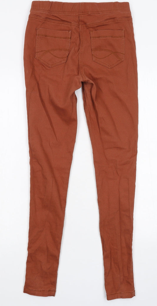 TU Womens Brown Denim Jegging Jeans Size 8 L29 in