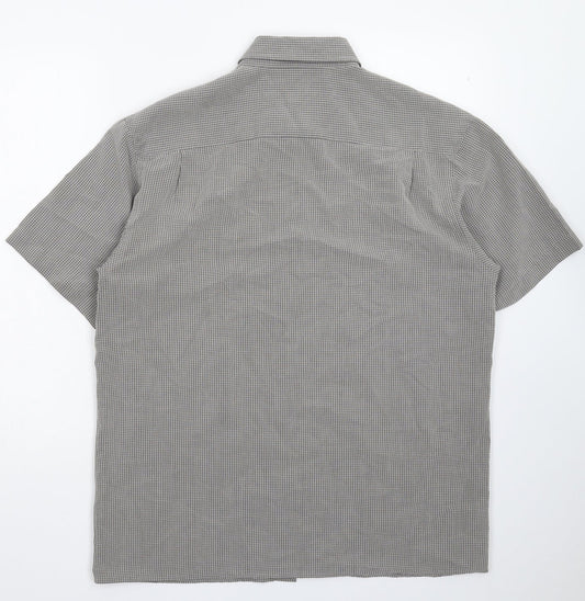 Wolsey Mens Green Check Button-Up Size L