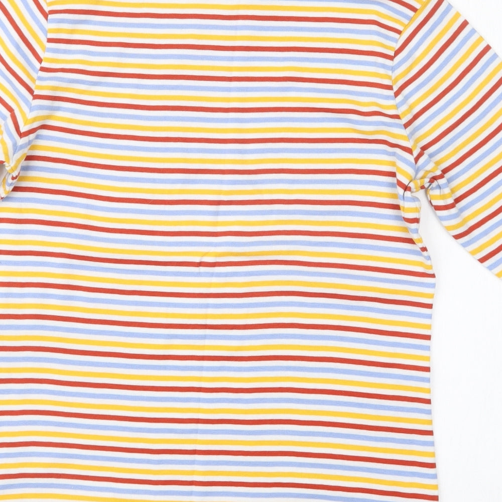 Womens UK Size 14 Marks and Spencer Yellow Basic T-Shirt