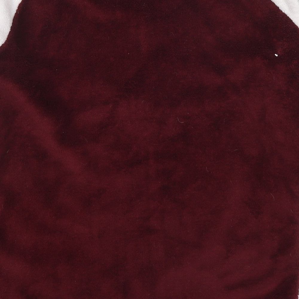 Brand and care label for Primark women’s red solid top pyjama top, size UK 6, - hogwarts