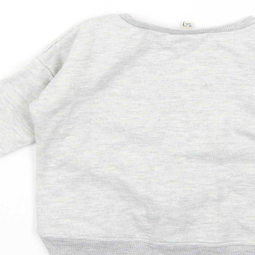 River Island Baby Grey Geometric Pullover Jumper Size 18-24 Months