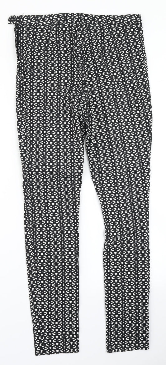 Womens UK Size 10 Atmosphere Regular Fit Dress Pants Black Trousers