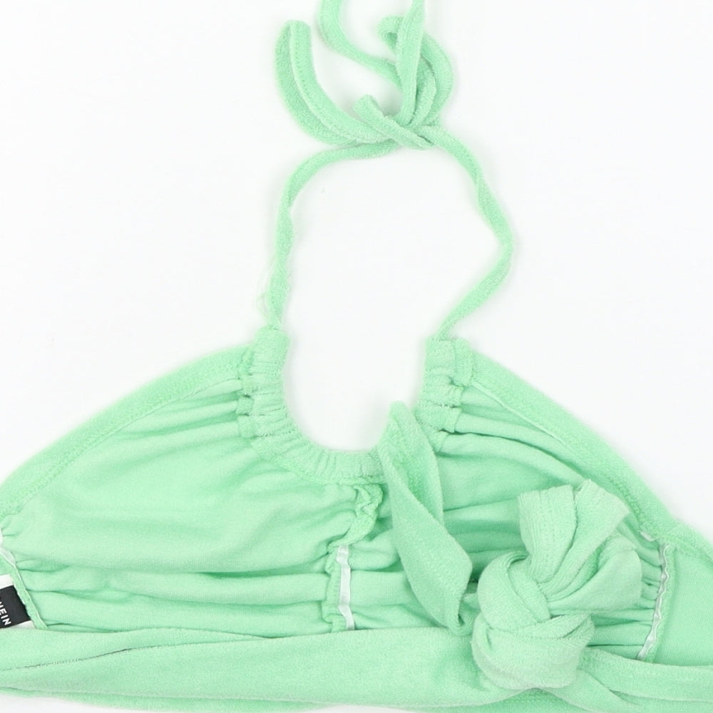 Womens UK Size XS SheIn Green Basic Tank