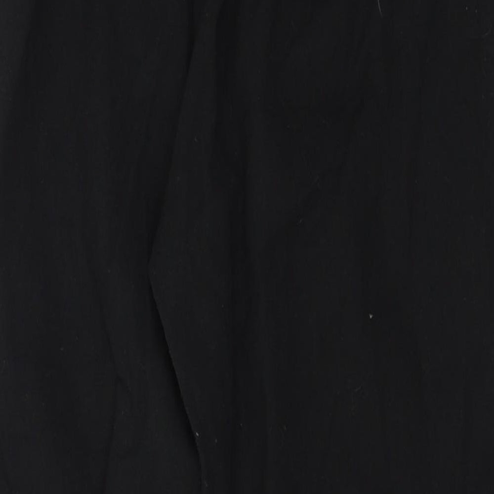 Womens UK Size 10 W Regular Fit Black Trousers