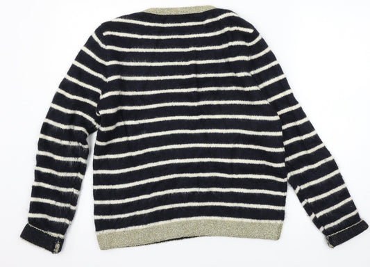 Womens UK Size 12 Marks and Spencer Blue Pullover Jumper