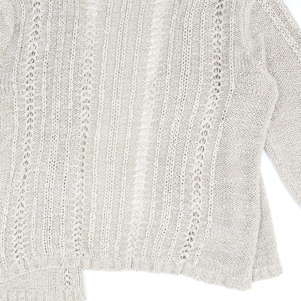 Womens UK Size 14 evie Beige Cardigan Jumper