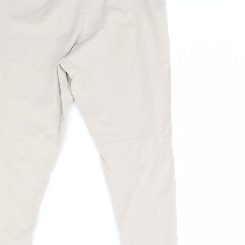 H&M Womens Beige Cropped Leggings Size M L20 in