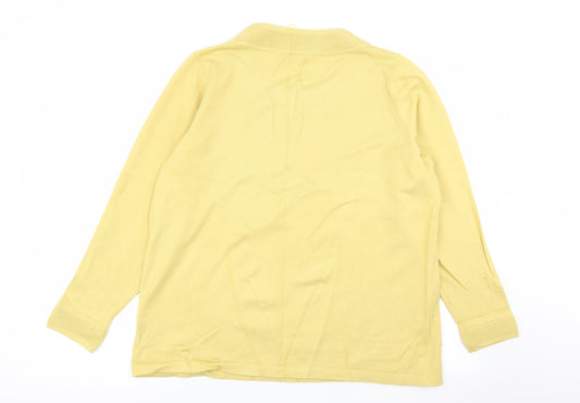 Womens UK Size L BM Yellow Pullover Jumper