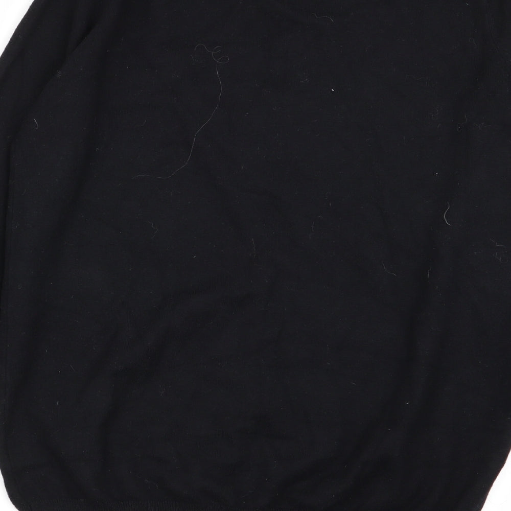 Womens UK Size S Papaya Black Pullover Jumper
