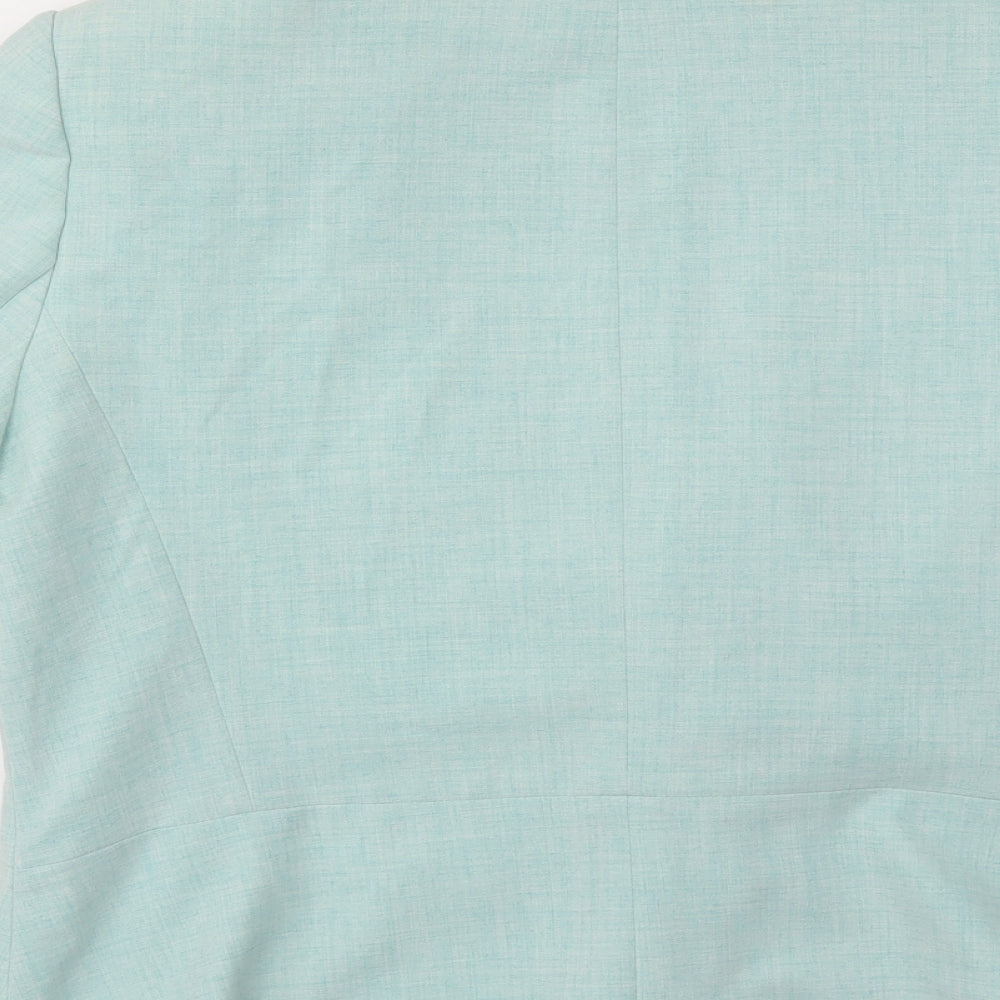 Klass Womens Blue Jacket Blazer Size 16