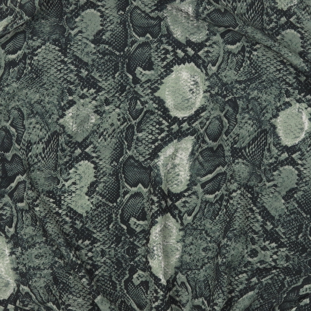 I SAW IT FIRST Womens Ivory Animal Print Basic Blouse Size S