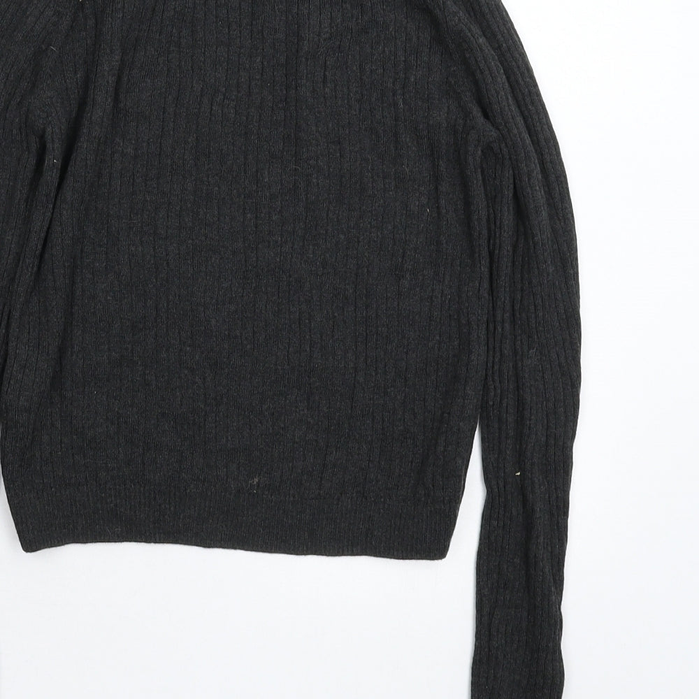 Womens UK Size 10 Topshop Grey Pullover Jumper
