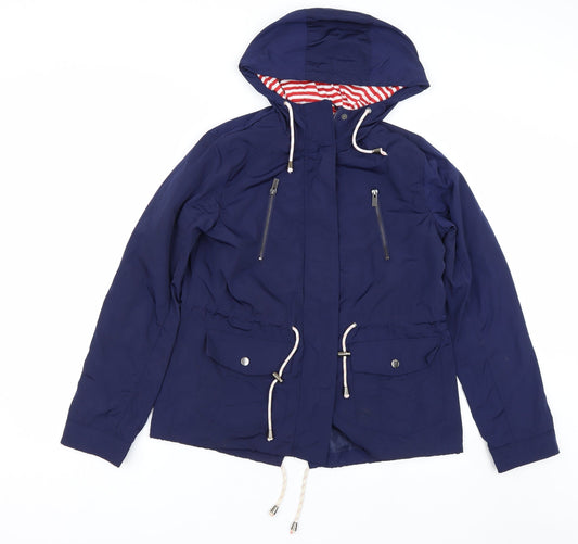 Womens UK Size 8 Atmosphere Blue Rain Coat