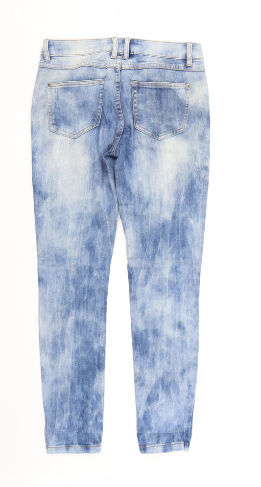 New Look Womens Blue Denim Skinny Jeans Size 10 L28 in