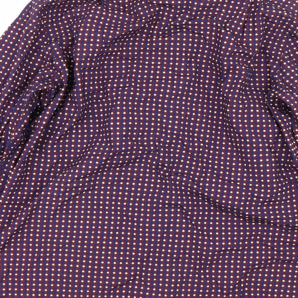 Mens UK Collar Size S Preworn Smart Blue Dress Shirt