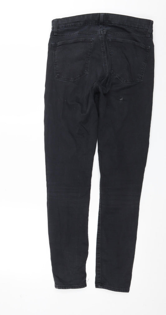 Topshop Womens Black Denim Skinny Jeans Size 28 in L29 in