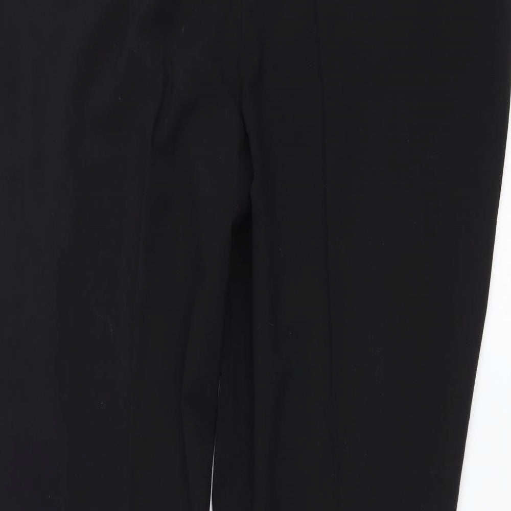 Womens UK Size 16 M&Co Regular Fit Black Trousers