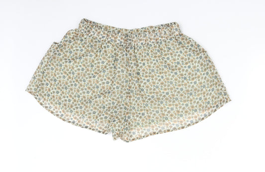 H&M Womens Multicoloured Floral Hot Pants Shorts Size 10