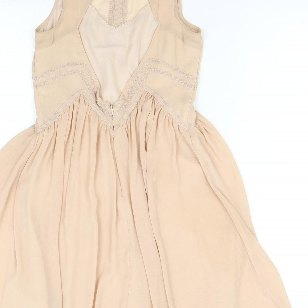 H&M Womens Pink Fit & Flare Size S