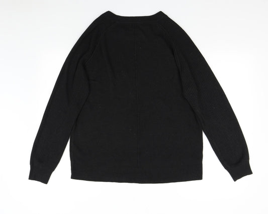NEXT Mens Black Knit Pullover Jumper Size M