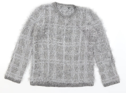 Womens UK Size 10 Bonmarche Grey Pullover Jumper