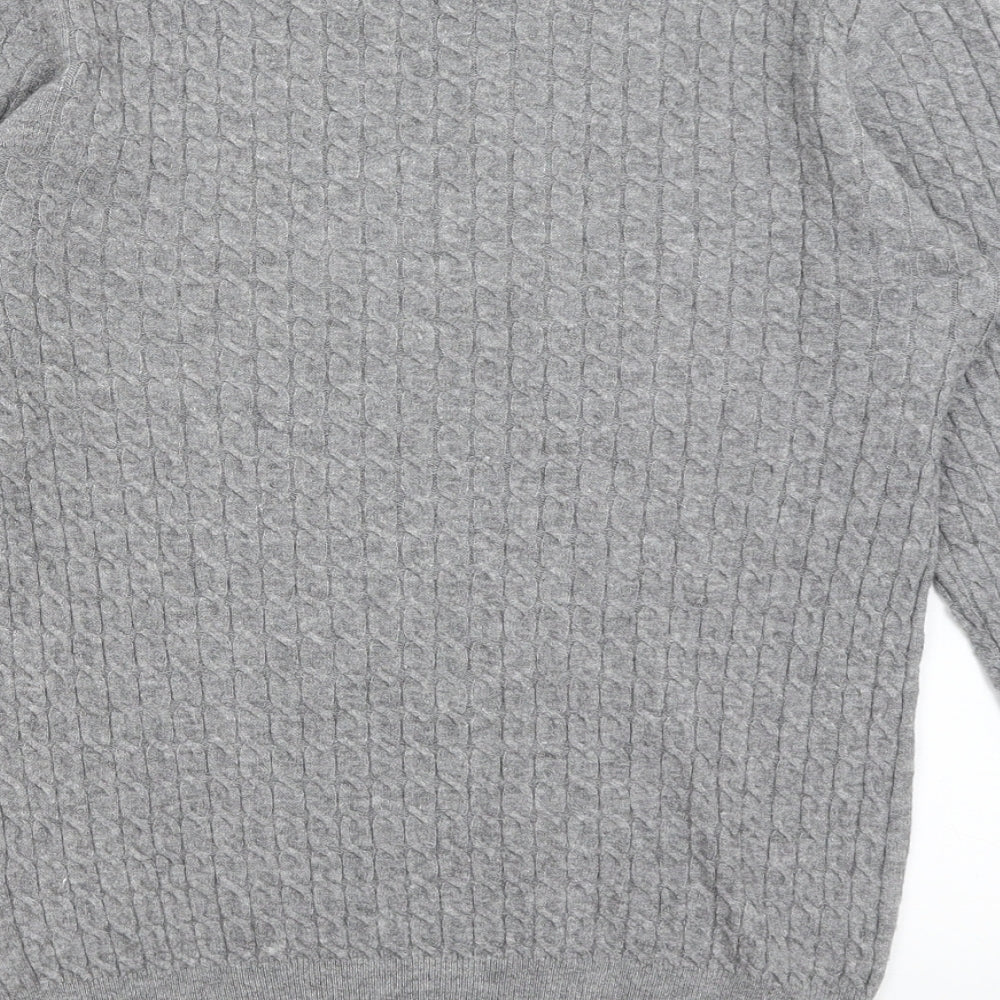 Womens UK Size 14 Papaya Grey Pullover Jumper