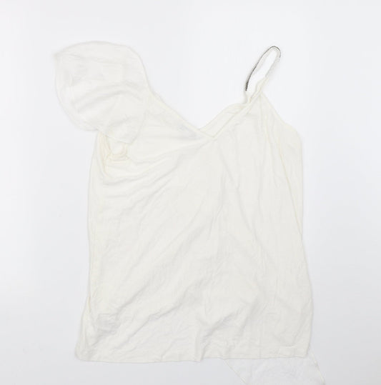 NEXT Womens White Basic Blouse Size 12