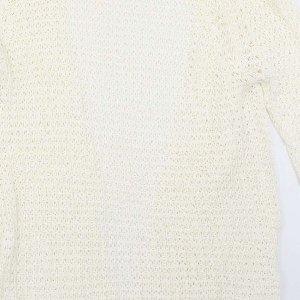 Womens UK Size 12 Select Ivory Cardigan Jumper