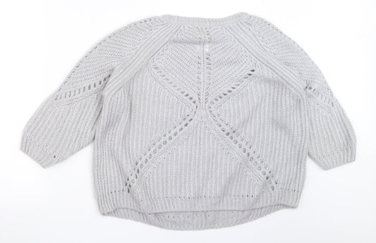 Womens UK Size 14 NEXT Grey Pullover Jumper