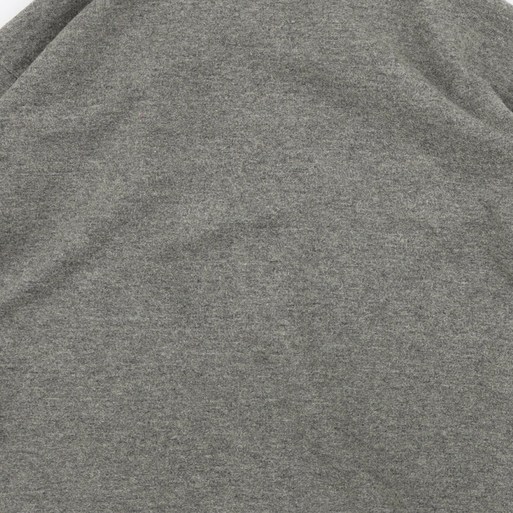 Brand and care label for F&F women’s grey cardigan jumper, size UK 16
