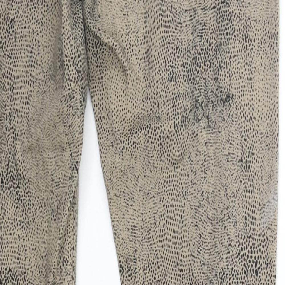 George Womens Brown Polka Dot Trousers Size 12 L32 in