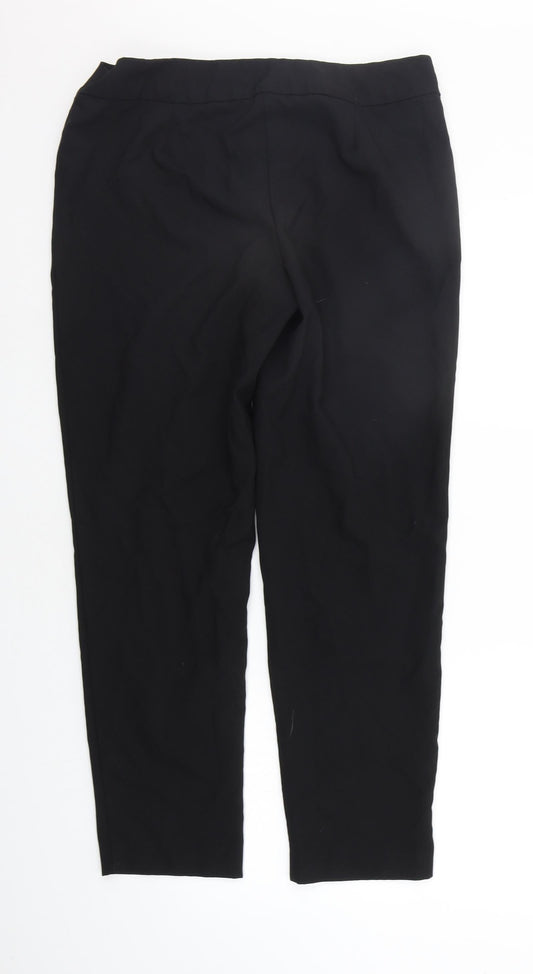 George Womens Black Trousers Size 14 L25 in