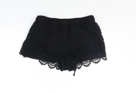 Atmosphere Womens Black Cut-Off Shorts Size 8